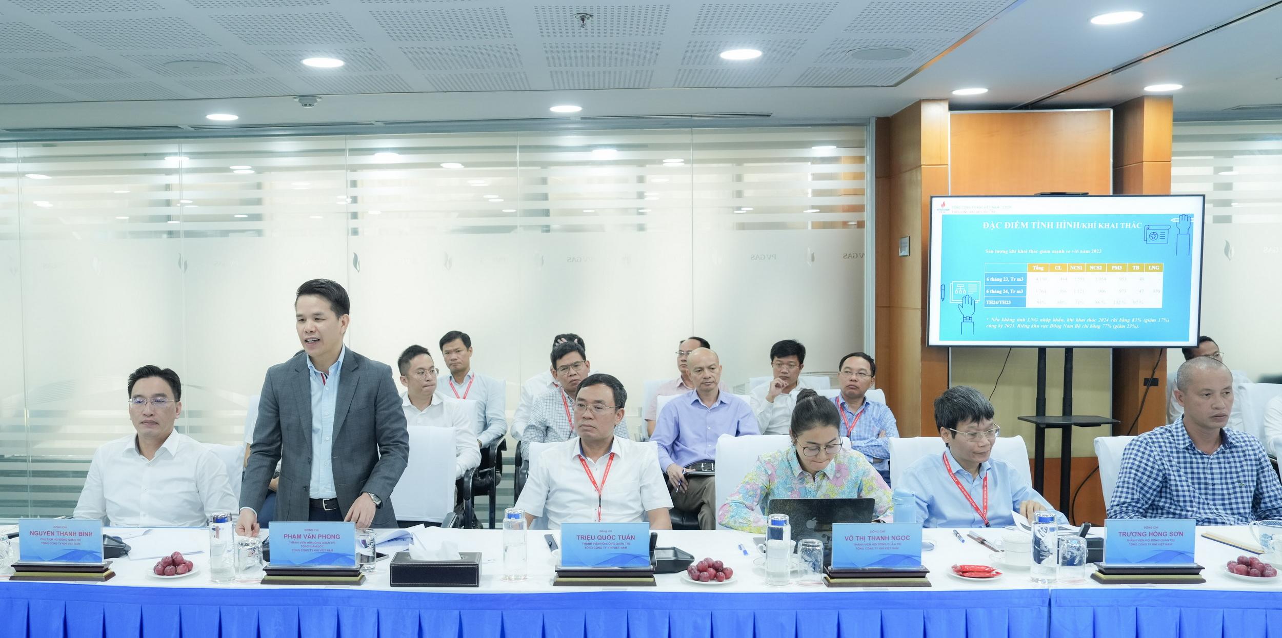 General Director of PV GAS Pham Van Phong reports on production and business performance